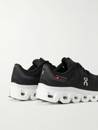 ON - Cloudflow 4 Rubber-Trimmed Mesh Running Sneakers - Black