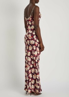 Rabanne Floral-print Silk Maxi Dress Multicoloured