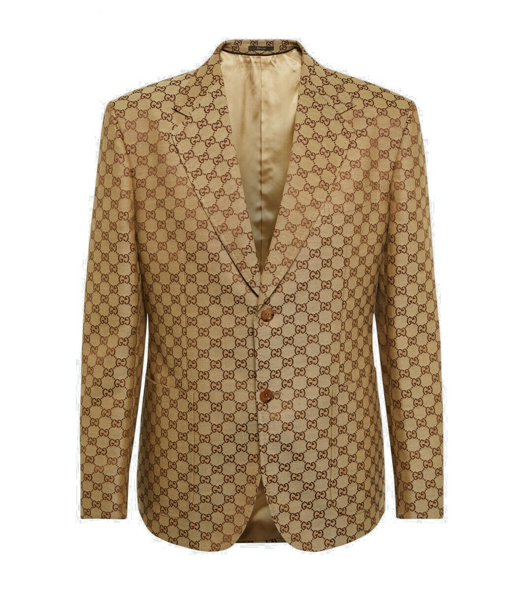 Gucci GG linen-blend blazer Gucci
