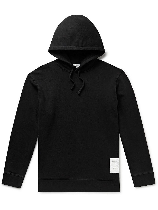 Photo: Norse Projects - Fraser Organic Cotton-Jersey Hoodie - Black