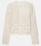 Frame Postcard crochet cotton cardigan