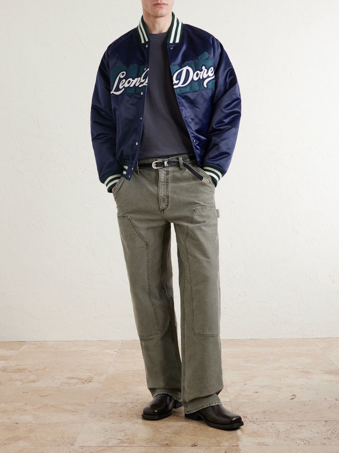 Aimé Leon Dore - Logo-Print Cotton-Jersey T-Shirt - Gray