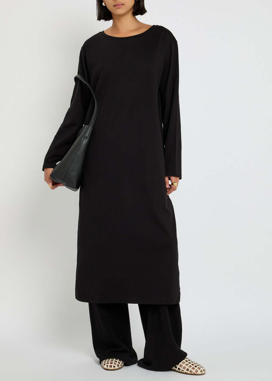 Skall Studio Louis Cotton Midi Dress Black