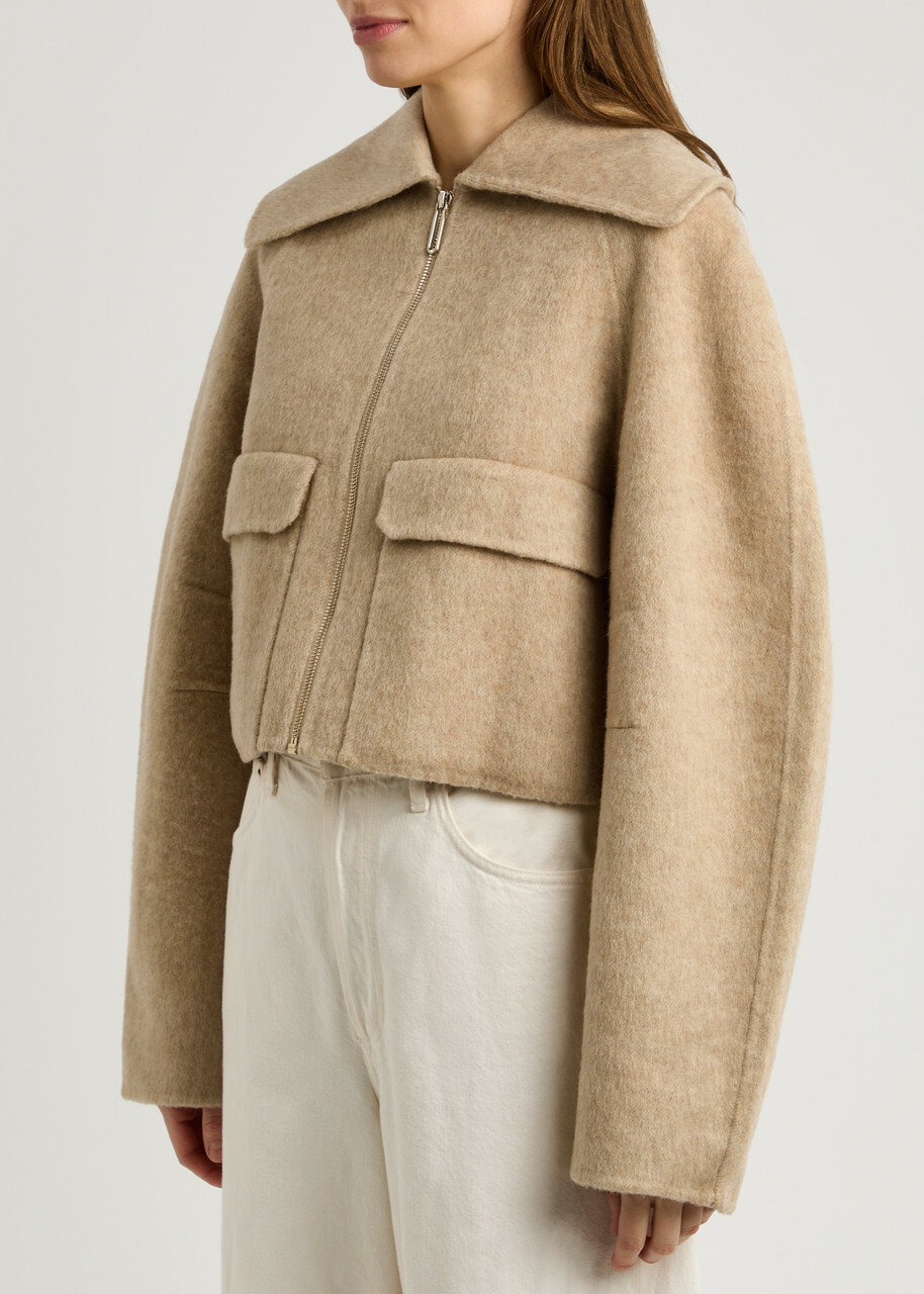 Clea Alto Wool-blend Jacket Beige
