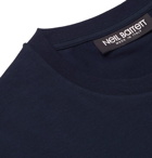 Neil Barrett - Printed Stretch-Cotton Jersey T-Shirt - Men - Navy