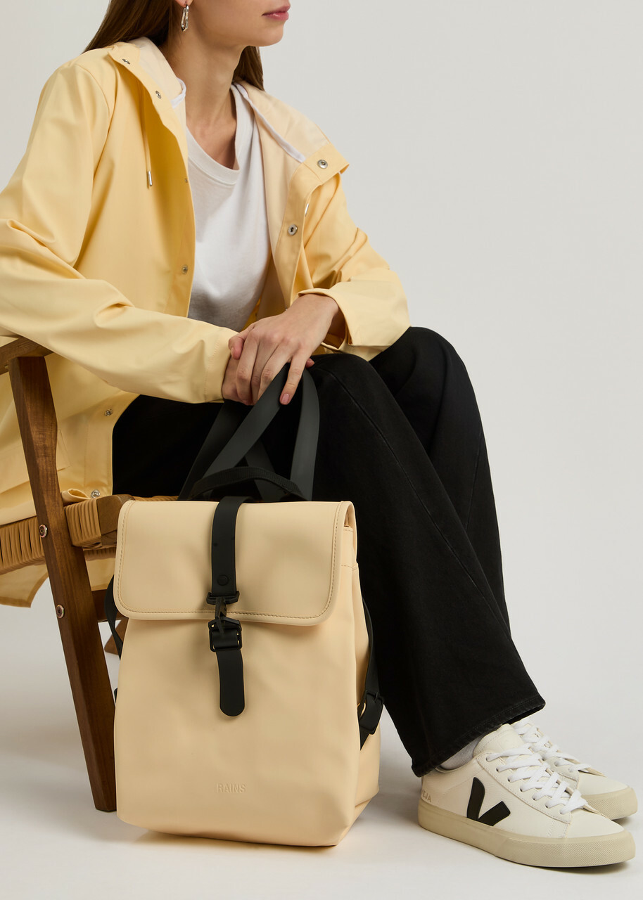 Rains Bucket Rubberised Backpack - Yellow - One Size