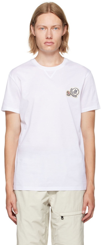 Photo: Moncler White Logo T-Shirt