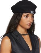 1017 ALYX 9SM SSENSE Exclusive Black Wool Beret Hat