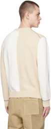 PS by Paul Smith White & Beige Happy Sweater