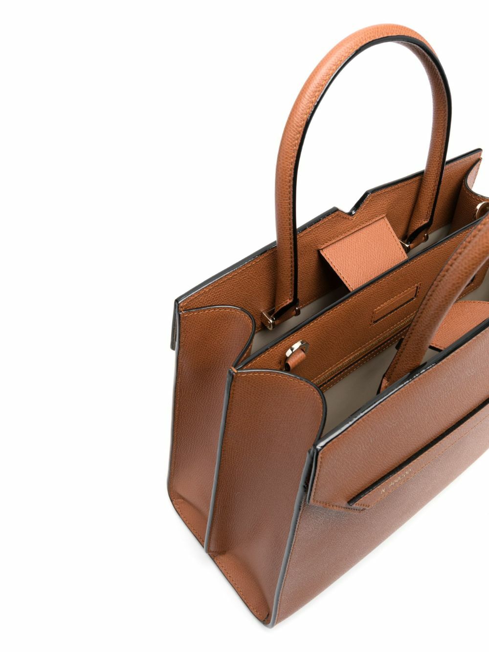 Valextra leather 2way Handbag Ivory