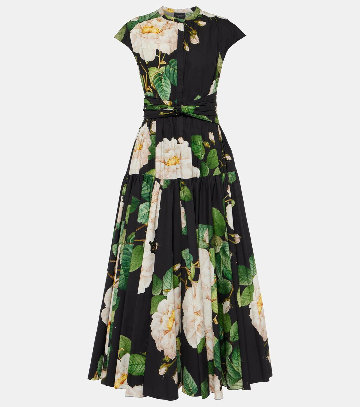 Giambattista Valli Floral cotton poplin maxi dress