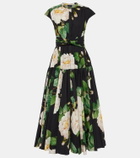 Giambattista Valli Floral cotton poplin maxi dress