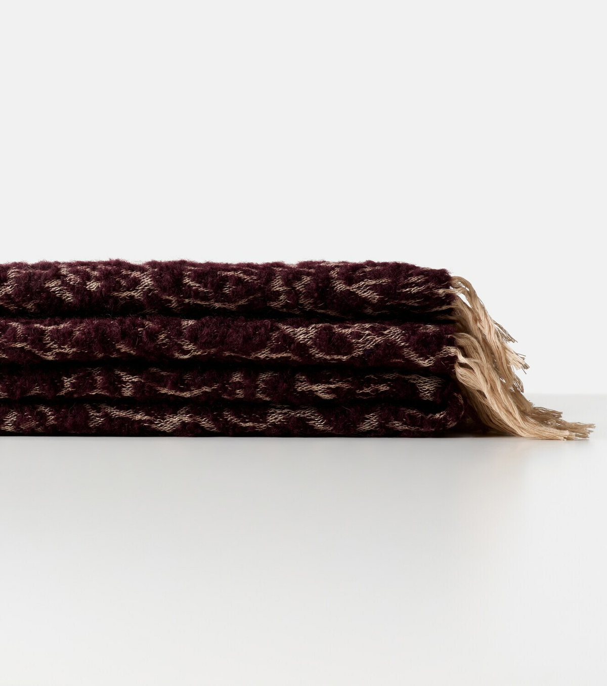 The House of Lyria Malghe wool and cotton-blend throw