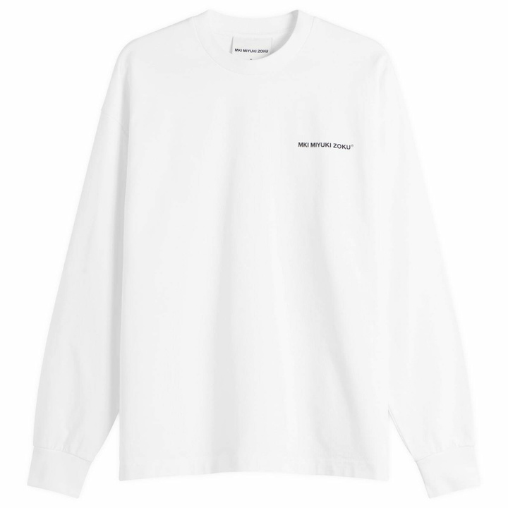 Photo: MKI Men's Uniform Long Sleeve T-Shirt in White