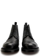 Grenson Shoe 3 Grained Leather Boots Black