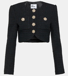 Self-Portrait Cropped bouclé jacket