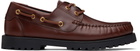 Ernest W. Baker Brown Leather Boat Shoes