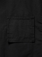 Folk - Unstructured Garment-Dyed Cotton Blazer - Black