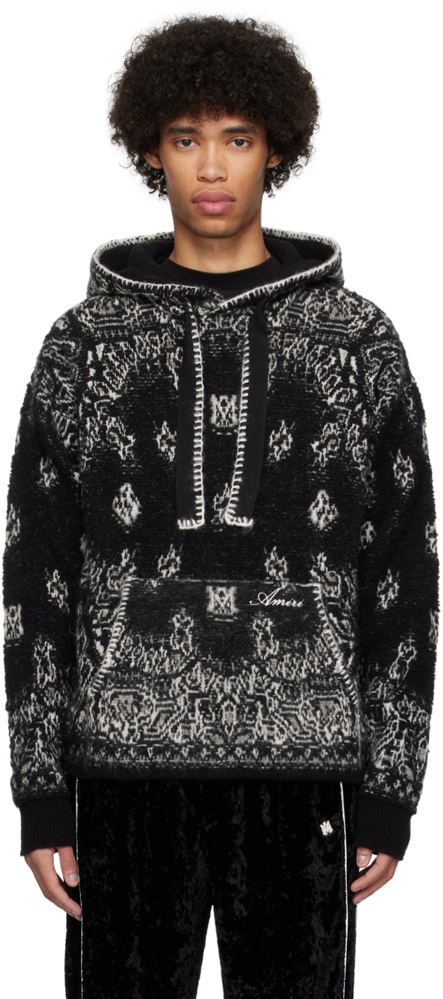 AMIRI Black Bandana Hoodie Amiri