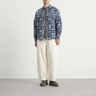 Café Mountain Men's Patchwork Check Heritage Shirt in Blues