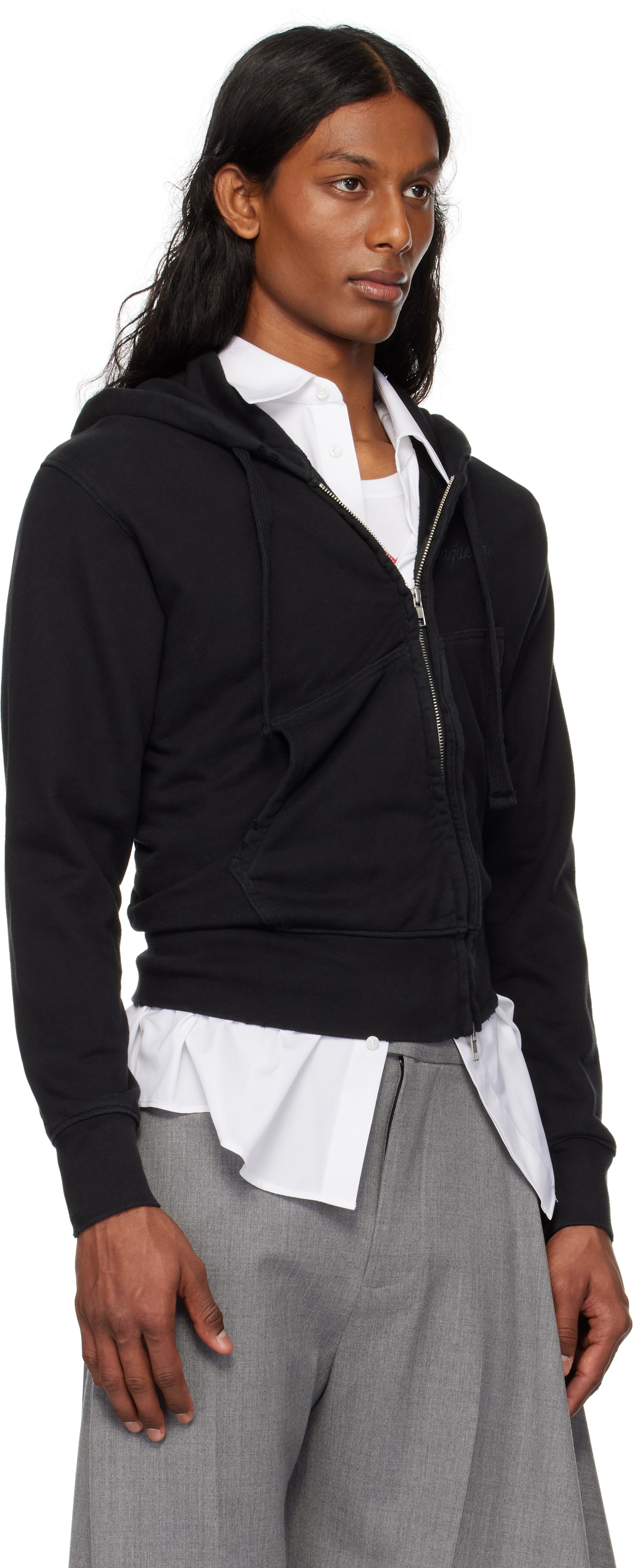 VAQUERA Black Twisted Hoodie
