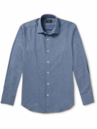 Emma Willis - Slim-Fit Brushed Denim Shirt - Blue