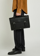 Mulberry Chiltern Grained Leather Brief Case - Black - One Size