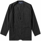 Comme des Garçons Homme Men's Nylon Liner Zip Jacket in Black