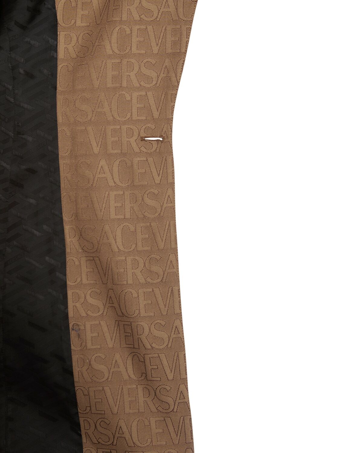 VERSACE - Monogram Canvas Trench Coat W/belt