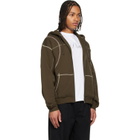 Dime Brown Court Zip Hoodie