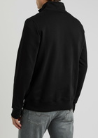 PS Paul Smith Logo-appliquéd Half-zip Cotton Sweatshirt Black