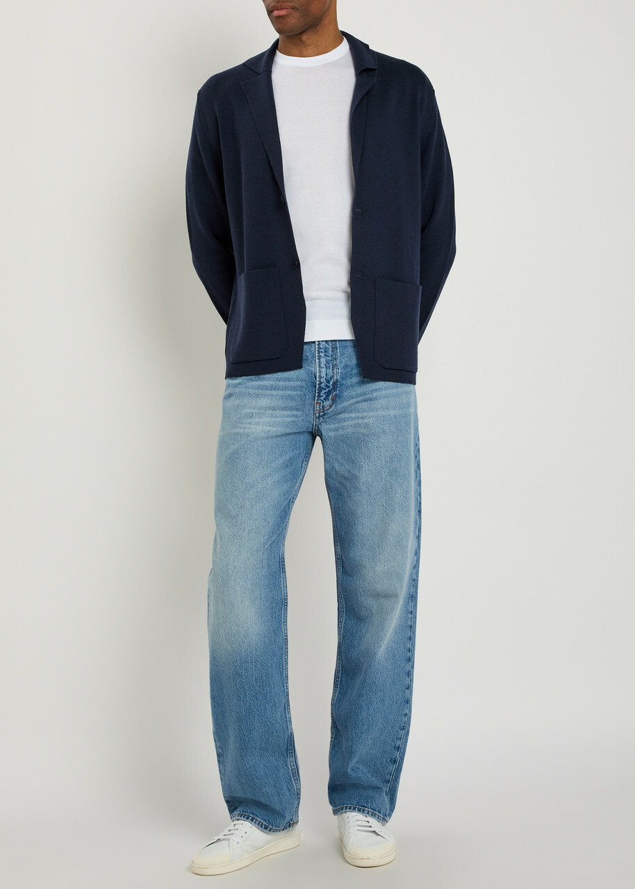 John Smedley Lorca Fine-knit Cotton T-shirt White