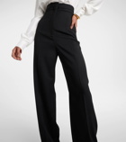 Alexander McQueen High-rise wool wide-leg pants