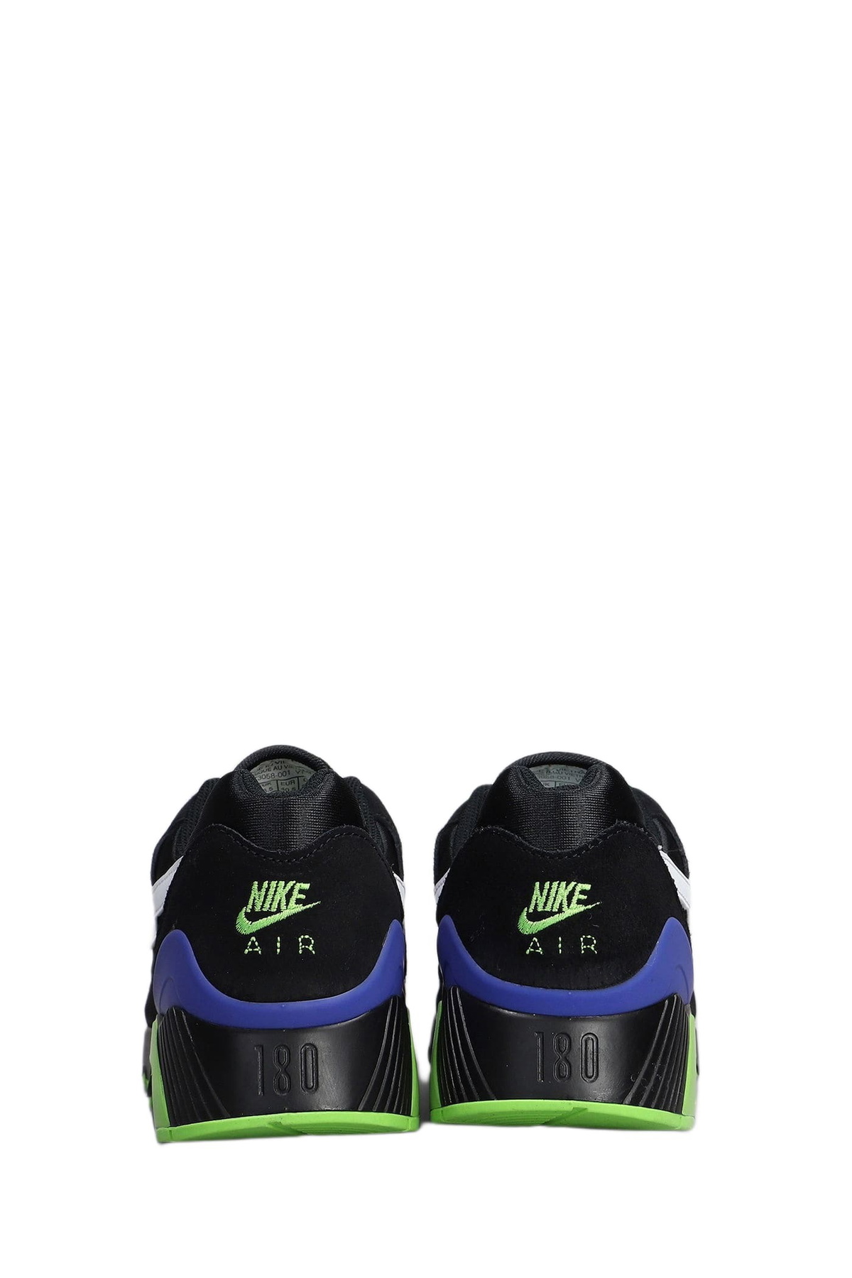 Nike Air 180 Qs Sneakers In Black Suede And Fabric
