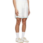 Casablanca White Dance Joy Silk Shorts