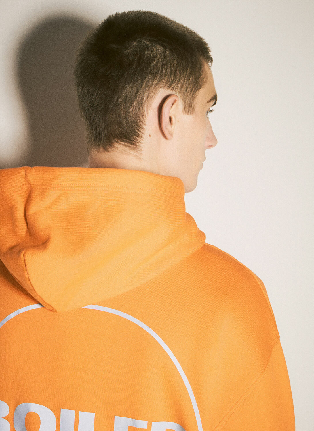 Boiler Room Logo Print Hooded Sweatshirt