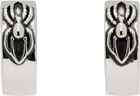 Stolen Girlfriends Club Silver Spider Huggie Earrings