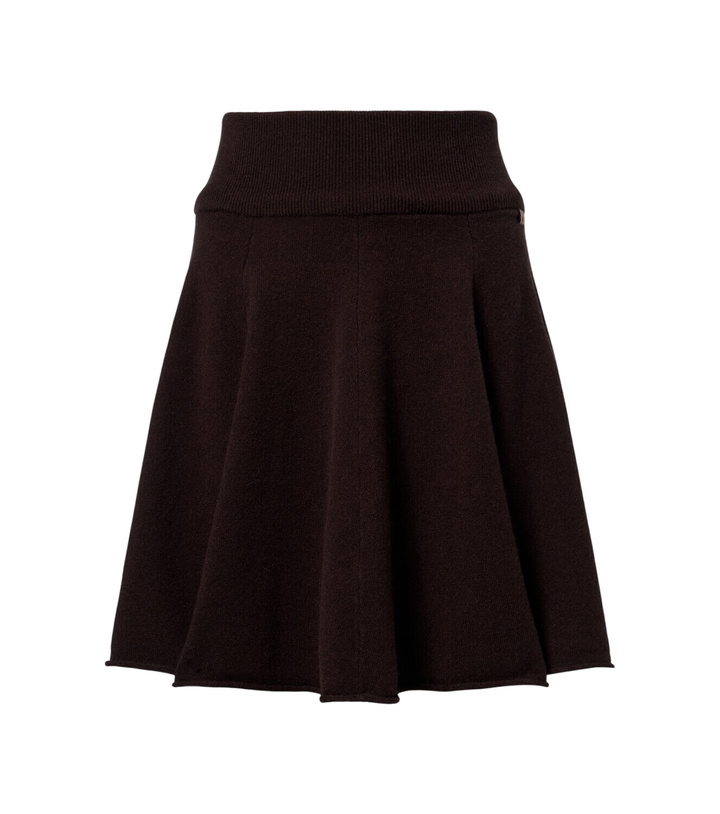 Photo: Extreme Cashmere N°379 Girl cashmere-blend miniskirt