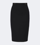 Gucci Horsebit wool crêpe pencil skirt