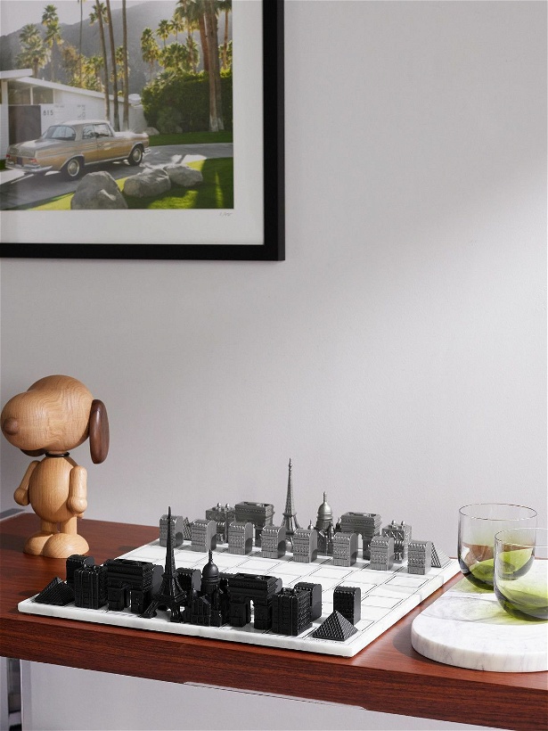Photo: Skyline Chess - Paris Stainless Steel and Marble Chess Set