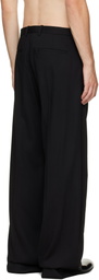 Jil Sander Black Wool Twill Trousers
