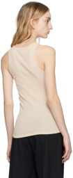 Filippa K Beige Fine Rib Tank Top