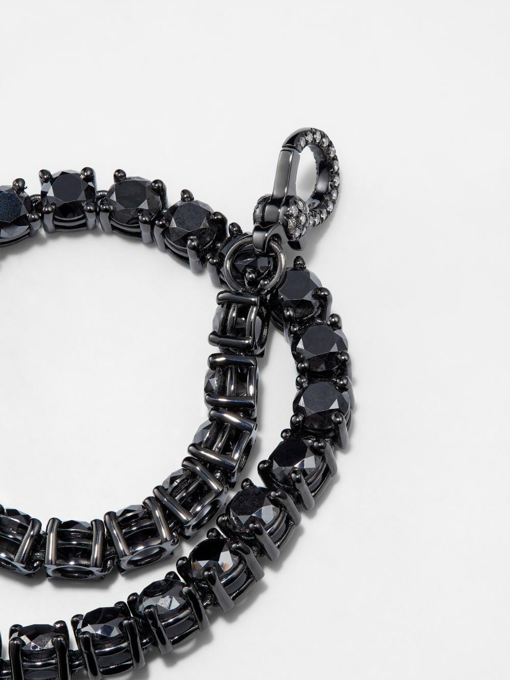 SHAY 18K Black Gold Diamond Tennis Bracelet