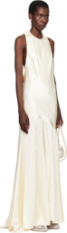 Simone Rocha SSENSE Exclusive Bridal Capsule Silk Satin Bow Maxi Dress