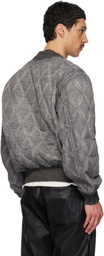 Diesel Gray J-Type-Treat Bomber Jacket