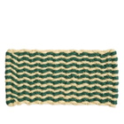 HAY Coco Door Mat - Stripe Wave in Dark Green/White 