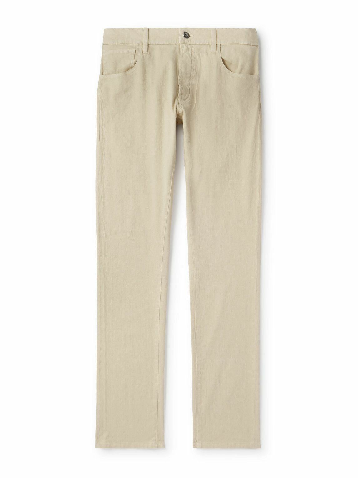Ralph Lauren Purple label - Slim-Leg Twill Trousers - Neutrals