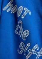 Honor The Gift Hooded Cotton Sweatshirt Blue