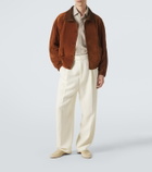Zegna Suede bomber jacket