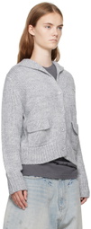We11done Gray Sailor Cardigan
